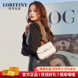 LORFFINY轻奢品牌包包女包2024新款时尚百搭猫咪包单肩包斜挎小包生日礼物 米白 品牌精美礼盒装