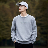 拓路者（Pioneer Camp）圆领卫衣男士休闲长袖春秋新款情侣装潮流上衣 麻灰色 2XL 