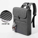 REINHARDT2026新款男女士商务双肩包电脑包16英寸笔记本包大容量旅行背书包 灰色16寸气囊款（第3代3D立体成型工艺)+挂件
