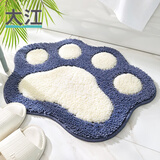 大江浴室防滑垫卫生间地垫门垫脚垫家用脚丫垫子厕所门口吸水 喵出没-蓝色 45cm*60cm