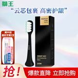 狮王（Lion）磁悬浮声波电动牙刷替换刷头清洁呵护美白智能软毛成人 呵护型-极耀黑* 1支