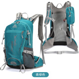 艾王品牌新款户外骑行背包25L悬浮登山包双肩包超轻旅行徒步双肩背包 青绿色25L 25升（赠防雨罩+头盔网+手机包）