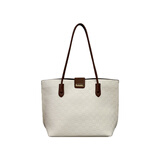 ELLE 菱格单肩包 米色