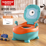 世纪宝贝（babyhood）儿童马桶坐便器 婴幼儿便盆男女宝宝小孩座便器尿桶抽屉便糟 【1-6岁】PP硬垫 格里蓝