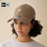 NEW ERA纽亦华MLB棒球帽子小logo男女情侣软顶弯檐鸭舌帽920 14388355-卡其色 纽约洋基队 OSFM