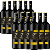 掘金袋鼠红酒澳大利亚原瓶进口红酒澳洲袋鼠葡萄酒西拉15度原瓶干红葡萄酒 红酒整箱装750ml*12瓶