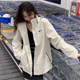 冲锋.衣外套男女春秋款可拆卸三合一防风防水夹克情侣进藏登山服 女款白色-单外套 L