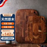 LC LIVING相思木菜板 泰国进口实木砧板切菜板 椭圆形挂式面板擀面板 案板 小号32x22x1.5cm