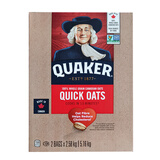 桂格（QUAKER）加拿大进口QUAKER桂格燕麦片无添加糖大包装快煮早餐速溶纯燕麦片 加版桂格燕麦无糖5160g到26年5月