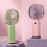 仟礼源10元小礼品定制logo国庆中秋节礼物手持小风扇公司展会开业店庆活动伴手礼赠品送客户员工随手礼 F8黄绿色充电款 500mAh