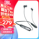 JBL LIVE 220BT 颈挂式入耳式无线蓝牙智能耳机 音乐运动耳机 手机通用 磨砂黑