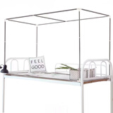 西漢（XIHAN）伸缩床帘支架 送风扇杆 学生宿舍1m蚊帐杆子1.2m床架0.9m杆子0.8m 不锈钢全框全伸缩