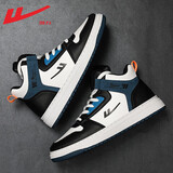 回力（Warrior）男鞋高帮鞋子男士休闲鞋男冬季百搭板鞋学生跑步滑板运动鞋白黑40