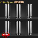 MARTIGUES耐热双层玻璃杯加厚透明水晶玻璃杯家用隔热水杯防烫泡绿茶杯子 超厚旗舰款装 330ml 6只