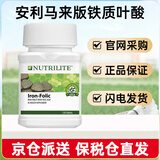 安利纽崔莱美国产Amway安利纽崔莱孕前备孕铁质叶酸片亚铁片补铁 马来版铁质叶酸片（120片/瓶）