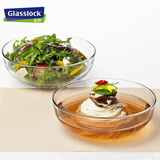 Glasslock进口钢化玻璃加厚大容量沙拉玻璃碗大号和面泡面碗1415ml 2件套