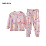 aqpa【195g新疆棉】婴儿内衣套装纯棉衣服秋冬男女宝宝儿童秋衣秋裤 萌兔奇缘 90