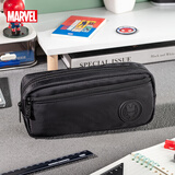 迪士尼（Disney）笔袋初中生 炫酷文具盒大容量小学生高颜值铅笔盒男生文具学习用品 钢铁侠黑色A83131-A2