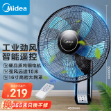 美的（Midea）【五叶飓风】工业遥控壁扇/挂壁式商居两用风扇/120°广角摇头定时电风扇/工厂通风吊扇 FW40-11AR