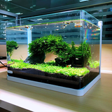 森森 超白玻璃小型热弯水草鱼缸HRK-600套缸+过滤器+水草灯