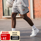 有志者（UZIS） 无界 美式不过膝篮球短裤男运动训练夏季四分球裤[涂鸦] 灰色 XL