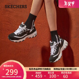 斯凯奇（Skechers）女鞋冬季保暖熊猫鞋复古老爹鞋厚底增高休闲运动鞋11959新年礼物