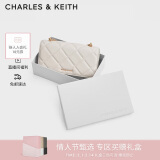 CHARLES&KEITH菱格链条小方钱包包女包生日礼物送女友新年礼物CK6-10680924