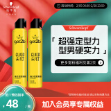 施华蔻（Schwarzkopf）got2b尖钉强力定型发胶套装(250ml*2)(定型干胶 高速喷口 发泥)