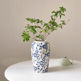 范爷家中式复古青花瓷陶瓷花瓶高级感水养插花鲜花客厅玄关餐厅摆件
