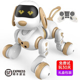 盈佳（AMWELL）智能机器狗儿童玩具男女孩遥控机器人编程早教六一儿童节礼物 【礼盒】早教英数问答机器狗-金