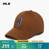 MLB帽子男女软顶棒球帽虞书欣明星同款运动鸭舌帽3ACP6601N-43BRD-F