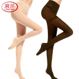 浪莎丝袜天鹅绒特大宽体大码双加裆光腿神器连裤袜春夏肉色打底袜子女