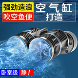 森森（SUNSUN）造浪泵鱼缸水族箱冲浪泵耀蓝造流吹粪便吹鱼便 升级双头24W磁铁款 高效强劲 流量调节