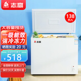 志高（CHIGO）小冰柜家用小型冷冻冷藏保鲜迷你冷柜一级能效节能省电冷冻柜 【带置物篮丨一级能效】 138L