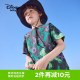 迪士尼（DISNEY）童装儿童男童短袖T恤棉质针织卡通上衣打底衫24夏DB321BE02灰130