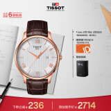 天梭（TISSOT）瑞士手表 俊雅系列腕表 皮带石英男表 T063.610.36.038.00