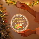 欧妮姿圣诞节装饰圣诞礼物小礼品圣诞装饰摆件圣诞树挂件带灯圣诞老人