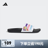 adidas ADILETTE COMFORT休闲舒适拖鞋男女阿迪达斯官方轻运动 白色/红色/橙色/黄色/蓝/粉/紫 38