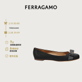 菲拉格慕（Ferragamo）女士黑色芭蕾平底鞋 0574556_1D _70/37.5码（礼物送女友）