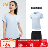 361°跑步运动套装女士夏季衣服新款休闲短袖短裤两件套662414001H-5