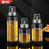 合庆 蜂蜜瓶玻璃蜂蜜罐家用玻璃密封瓶果酱瓶沙拉番茄酱分装瓶酱料壶 暗夜黑中号3个装【200ML】