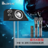 ibass 钻石II代发烧监听蓝牙音箱hifi木质大功率K歌有源电脑电视客厅回音壁音响低音炮家庭影院 黑+K歌+支架