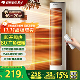 格力（GREE）【80°广角送暖】取暖器家用遥控暖风机电暖器热风机电暖气摇头电暖风电暖扇轻音低耗 NFTB-X6020B