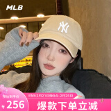 美职棒（MLB）旗舰官网男女帽子虞书欣同款软顶棒球帽秋冬季运动情侣遮阳鸭舌帽 纽约洋基队/米黄色/66 均码 F