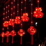 新新精艺新年装饰彩灯串2026马年装饰春节过年装饰窗帘灯挂饰家用阳台灯