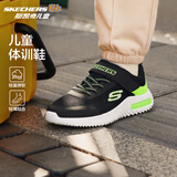 Skechers斯凯奇儿童运动鞋男童透气网鞋时尚魔术贴大童跑步鞋403748L