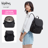 凯浦林时尚旅行猴子包双肩包书包CITY PACK S黑皮诺色生日礼物学生书包