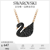 施华洛世奇（SWAROVSKI）情人节礼物Swan优雅天鹅项链女吊坠轻奢小众送女友生日礼物女 【爆款】镀玫瑰金色(小)5204133