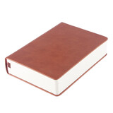 如晨660页超厚空白笔记本子加厚超大素描本手绘白纸页手账文具皮面记事本欧式速写本定制 棕色 A4