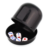 紫湖筛盅骰子套装色盅筛子骰子盅摇色子骰盅 KTV酒吧夜店娱乐用品骰子